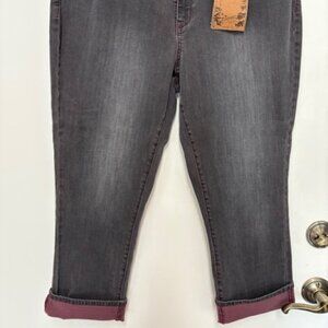 NWT COLDWATER CREEK NATURAL FIT CROPPED LEG PREMIUM DENIM JEANS. SZ. 14